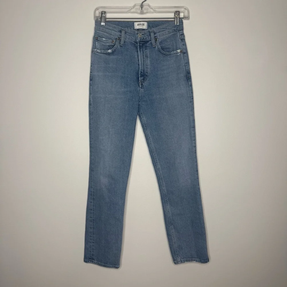 Agolde Wilder Mid Rise Comfort Straight in Cascadia 24